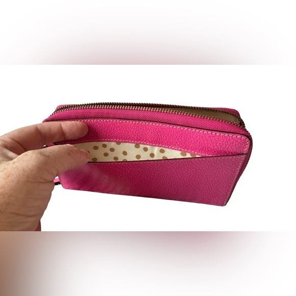 🩷NWOT Kate Spade Neda Continental Wallet WLRU1153 Hot Pink Leather - Picture 2 of 10